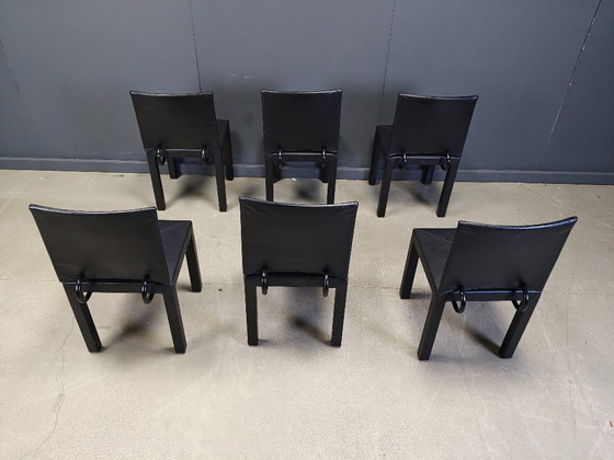 Image 1 of Sillas de comedor Arcadia de Paolo Piva para B&B Italia, juego de 6