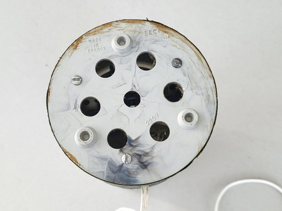 Image 1 of Pair of vintage 1960s table lamps in Plexiglas & vinyl, SECI France edition