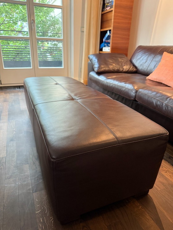 Image 1 of Canapé en cuir marron Christine Kröncke