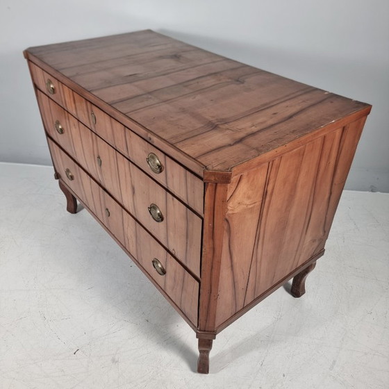 Commode classiciste, Bois, Métal, Marron, Vintage (photo 10 sur 12)