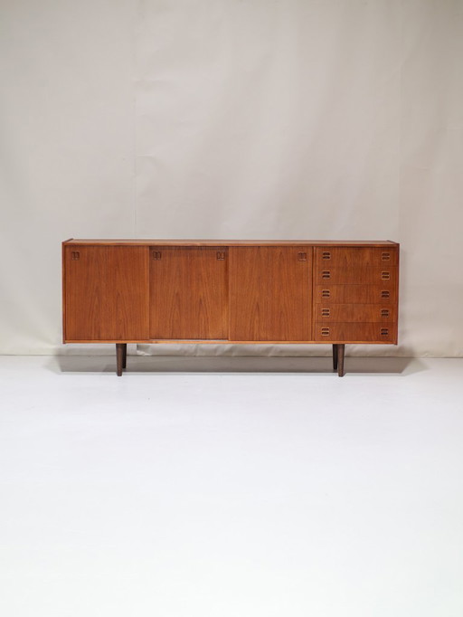 Dressoir Deens vintage teakhout tv-meubel 1960s