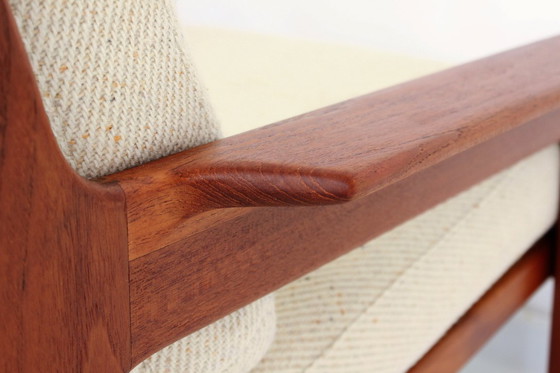 Image 1 of come nuova, 2x Arne Wahl Iversen f. Komfort, poltrona danese in teak della metà del secolo scorso, poltrona vintage, rivestiment