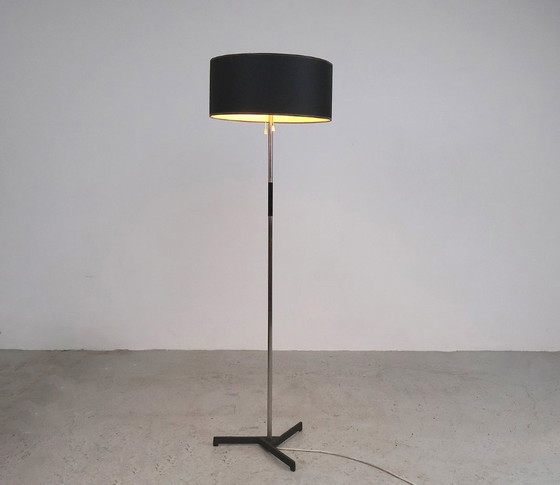 Image 1 of Vintage Metal Floor Lamp with Star Base, 1960s