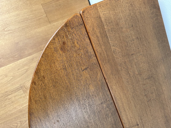 Image 1 of Foldable Oak Table ‘a bandelle‘