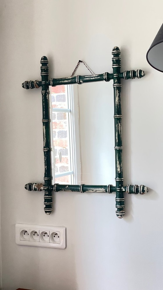 Specchio antico, noto anche come specchio di bambù – Glass (photo 5 of 26)