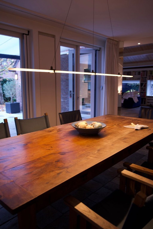 Solid wooden dining table