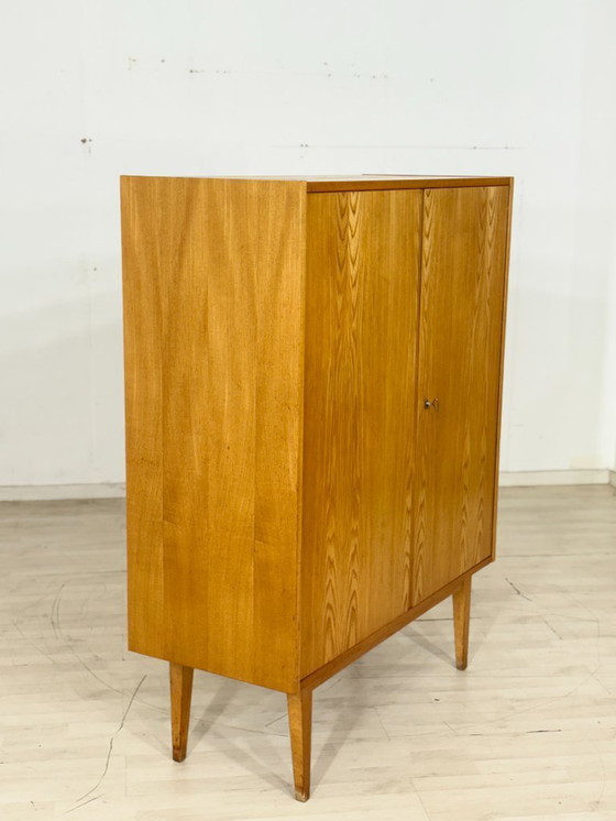 Image 1 of Mobiletto portabiancheria / credenza / scaffale / mobiletto vintage Hellerau di metà secolo