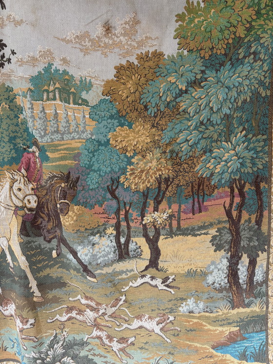 Image 1 of Antiker Aubousson Gobelin Wandteppich