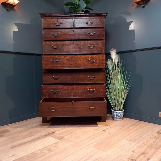 Image 1 of George III chest on chest ladekast uit 1830