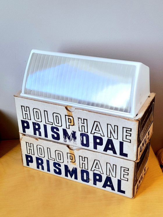 Image 1 of Paire d appliques Holophane 1950