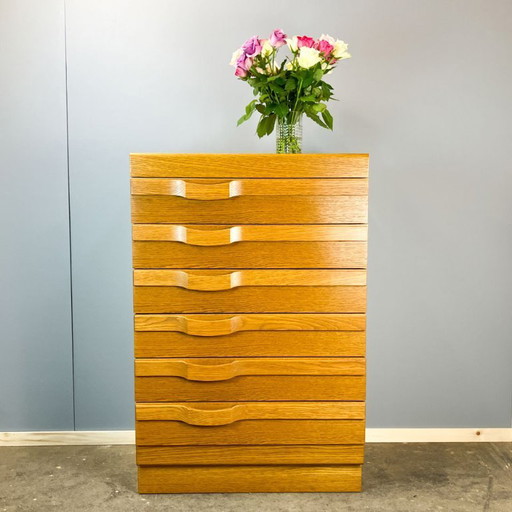 Chest of drawers, oak, 1970s