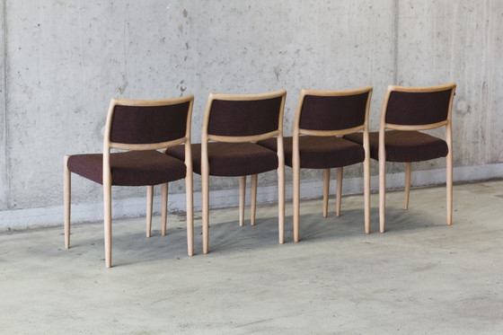 Image 1 of 4 sedie in rovere Niels Otto Møller modello 80