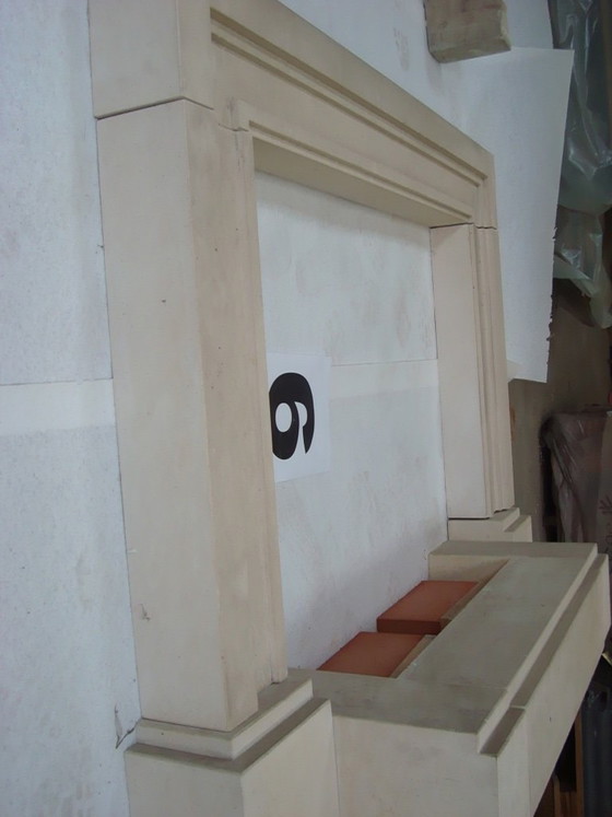 Image 1 of French ornamental fireplace in Lavoux natural stone