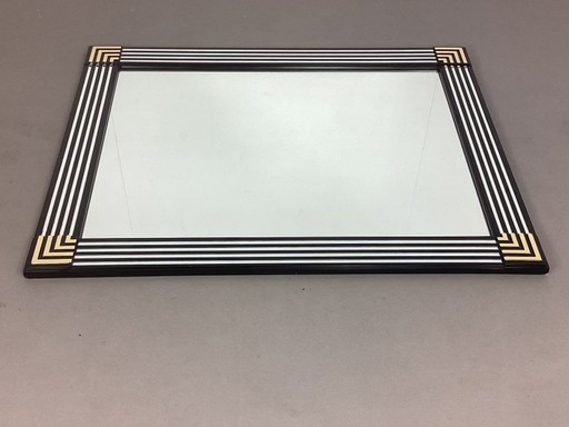 Vintage Deknudt mirror, can be hung horizontally or vertically, seventies design