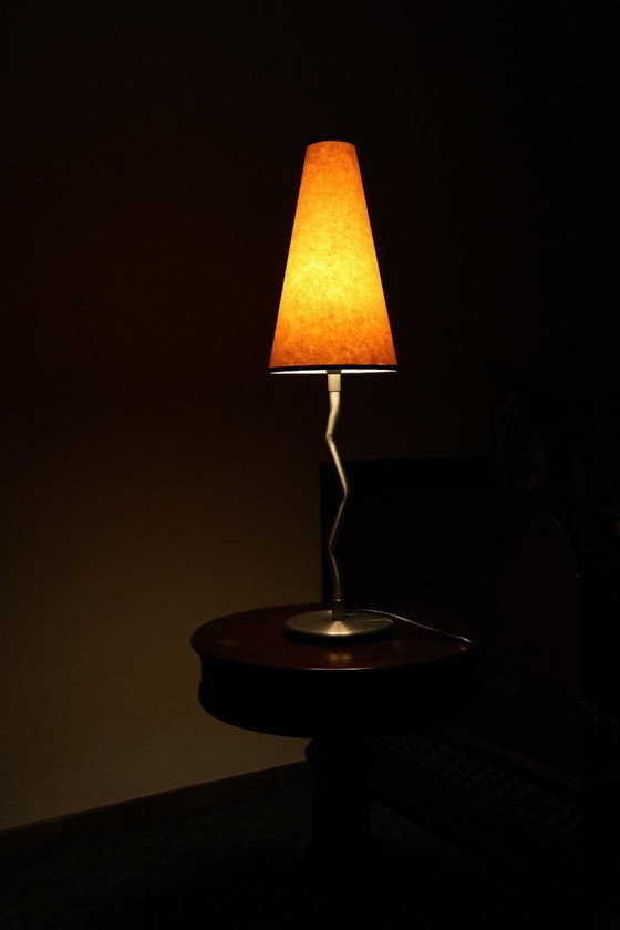 Image 1 of IKEA Antimon Tall Zigzag Squiggle Tafellamp Typ: B9303 10082