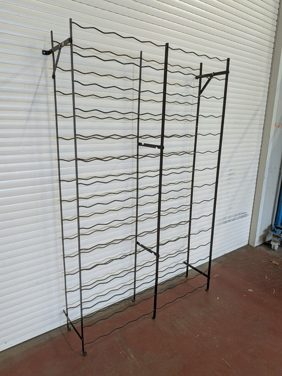 Image 1 of Casier à vin Rigidex original français 150 fl - Style industriel vintage