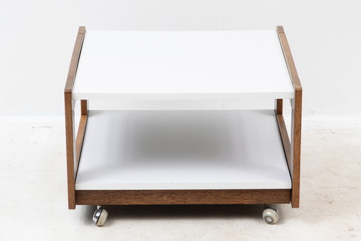 Cees Braakman (1917-1995), een wengé of Douglashouten en formica salontafel voor Pastoe