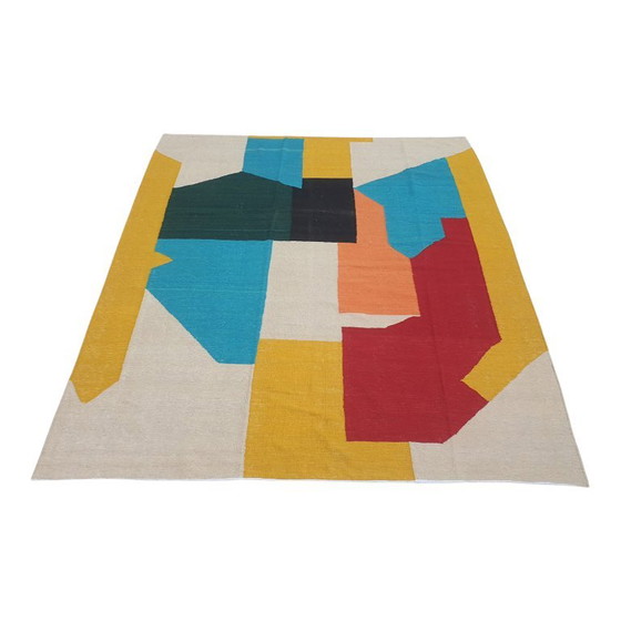 Kopie von Serge Poliakoff Tapisserie | Gouaches | Handgewebte Wolle auf Baumwolle | Flachgewebtes – Cotton (photo 5 of 12)