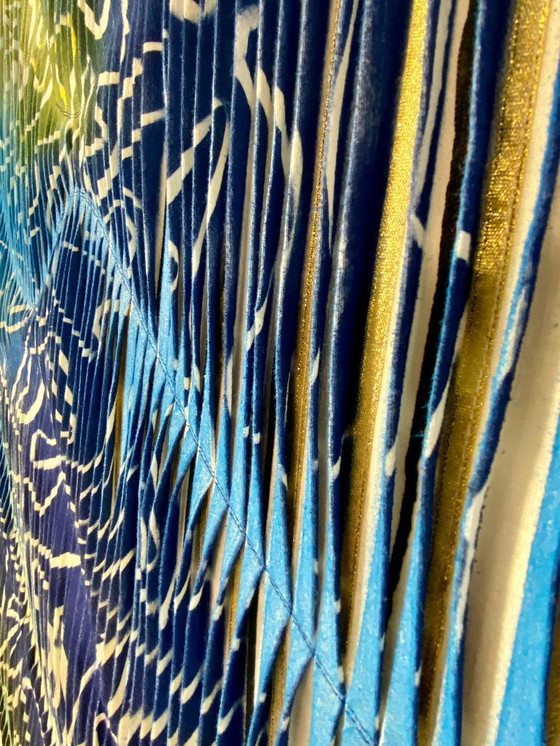 Image 1 of Textile sculpture painting. ref Nordic Shards