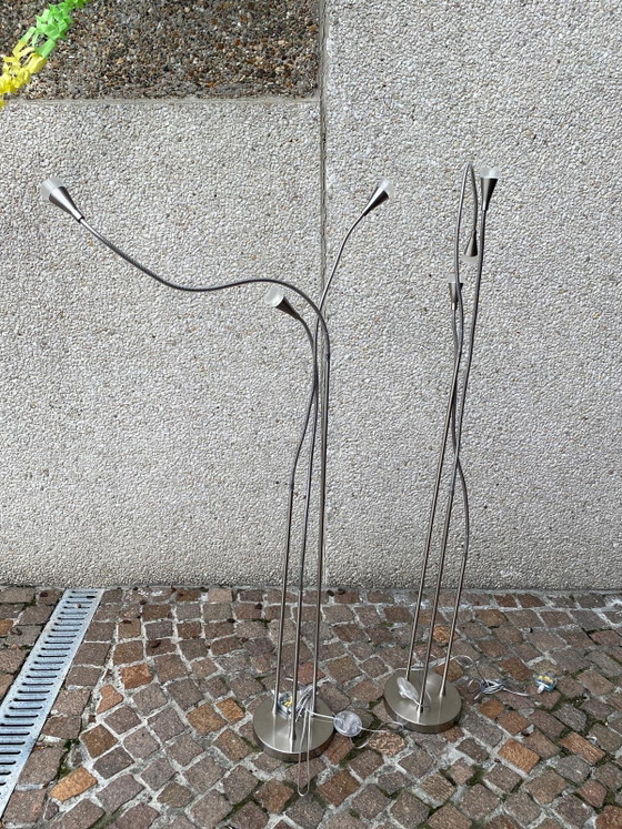 Set de 2 Lampadaires IKEA TIVED (6 Points lumineux) – Flexible – rvs (photo 5 of 7)