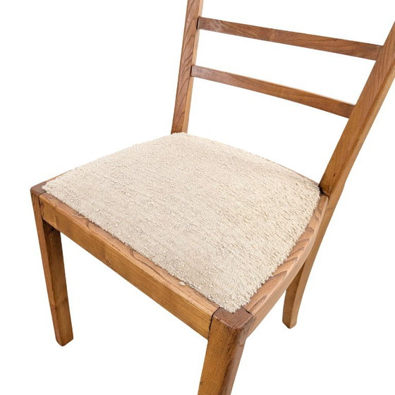 Set of 2 Original Art Deco Chairs Oak Antique Chair Vintage Design – Side chairs, Wood (photo 7 of 10)