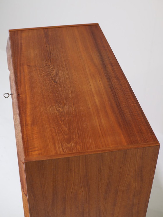 Image 1 of Commode haute en teck, style danois vintage des années 1960