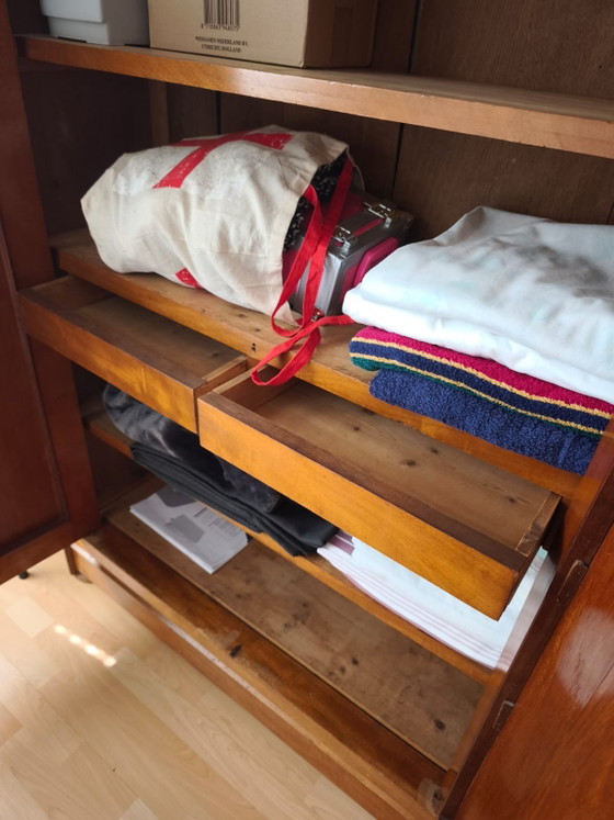 Beautiful Antique Biedermeier Linen Cupboard – Mahogany – Fully Original & Dismantable – Wardrobes, Wood (photo 3 of 5)