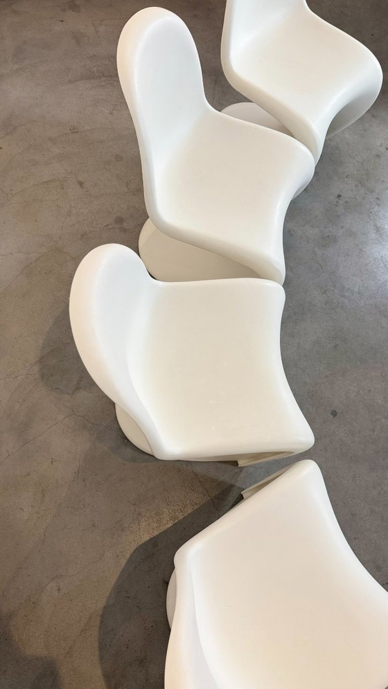 Image 1 of 6 sillas Panton originales - Edición Vitra (2010)