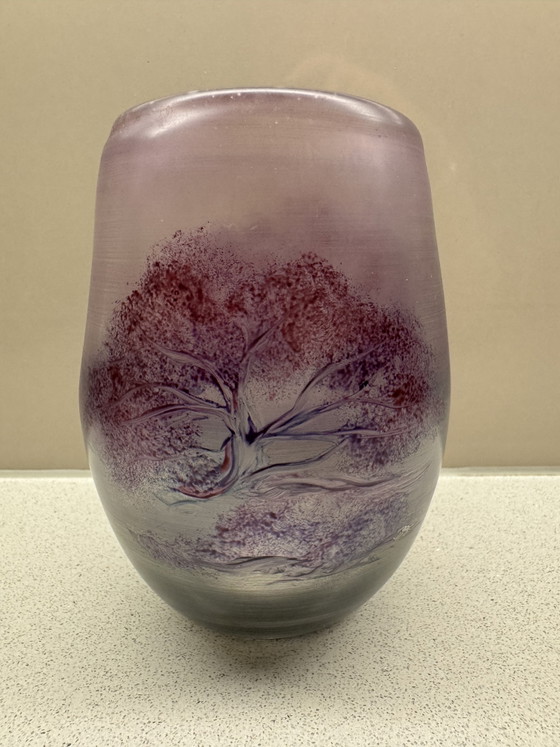 Image 1 of Vaso in vetro Hans Jürgen Richartz Studio – Collezione d'arte Richartz – anni '80