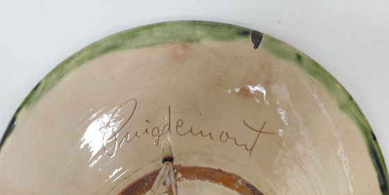 Piatto da parete di design spagnolo vintage, Puigdemont, La Bisbal Anni '60 – Decorazioni murali, Ceramic (photo 10 of 11)