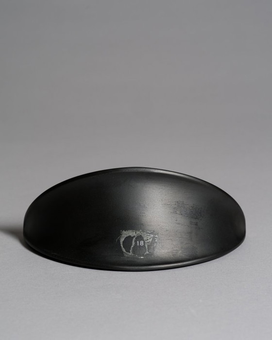 Image 1 of Rosenthal Porcelain Noire Vase Duo Uta Feyl “Memphis” & Ambrogio Pozzi “Totem"