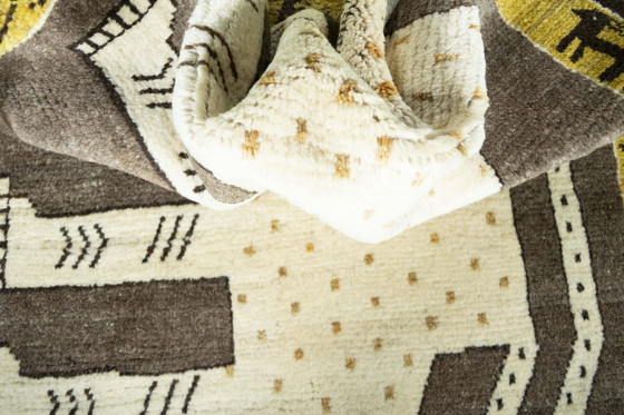 Image 1 of Handgeknüpfter Nomaden Gabbeh Teppich – 153 x 102 cm – Tiermotiv