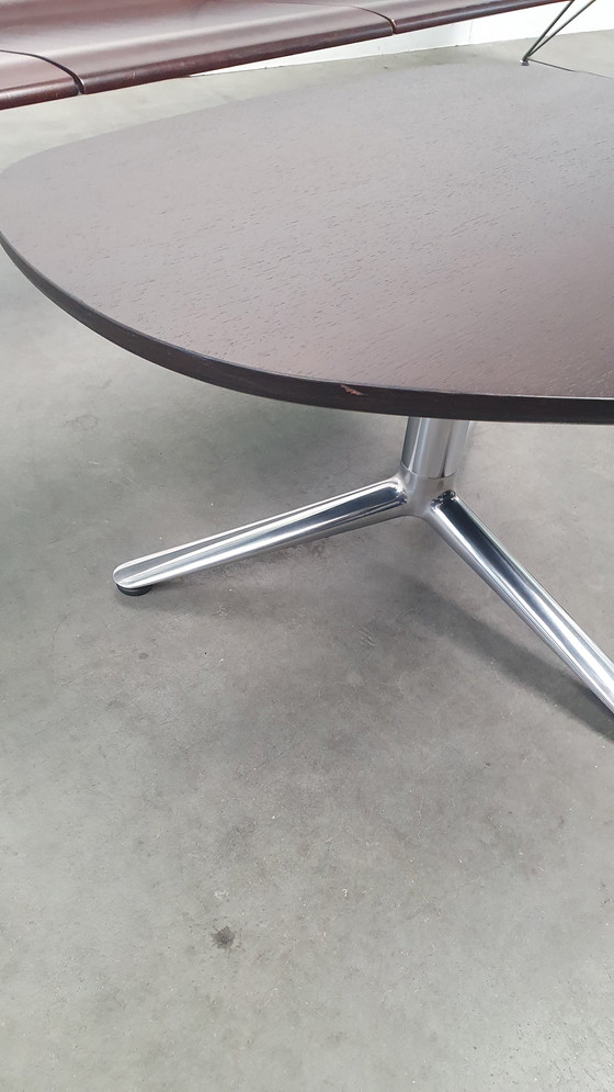 Image 1 of Kei BULO design coffee table organic, dark brown oak veneered