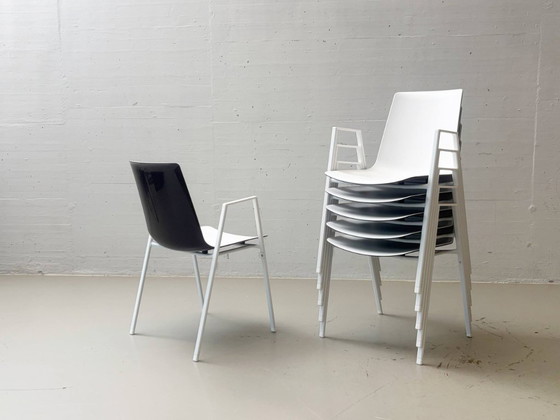 6 sillas Nooi Row (modelo 6602) de Neunzig° para Wiesner-Hager, 2014 – Sillas auxiliares, Plastic, Vintage (photo 14 of 15)