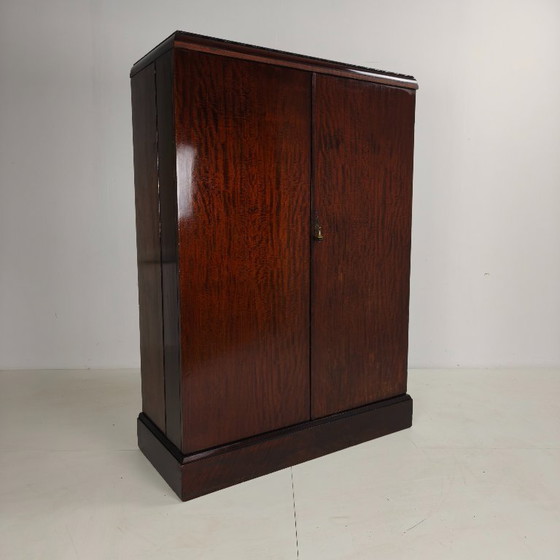 Image 1 of Herenkledingkast uit de jaren 1920 van mahonie en eikenhout, gemaakt door Compactom Ltd.