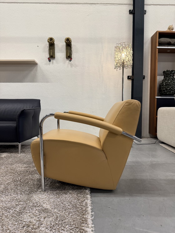 Image 1 of Leolux Scylla armchair Camel leather