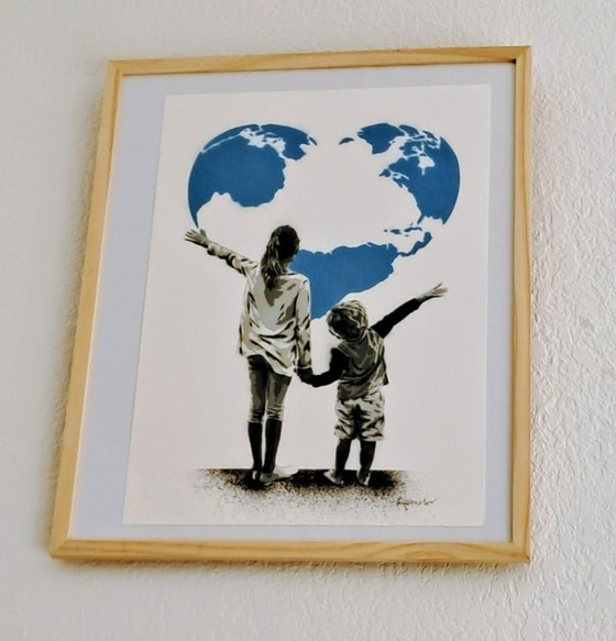 ALESSIO B - Mijn Wereld - Ingelijste lithografie van de kunstenaar – Litho's & Zeefdrukken, Paper (photo 7 of 11)