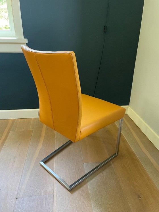 Bert Plantagie dining chairs (2 pcs) – Leather, Metal (photo 8 of 11)