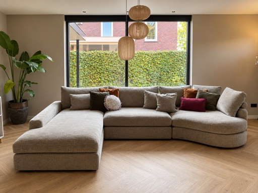 Prachtige bank Niella- modulaire hoekbank - beige 