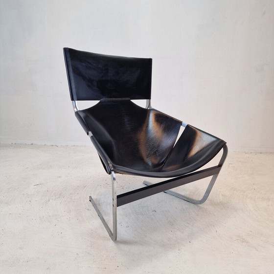 Image 1 of Chaise vintage modèle F444 en métal par Pierre Paulin pour Artifort, 1960