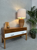 Vintage XL tafellamp - hout