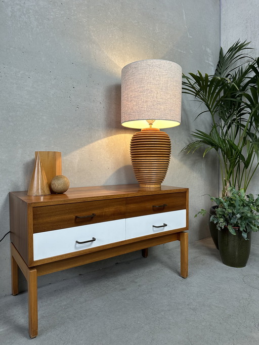 Vintage XL table lamp - wood
