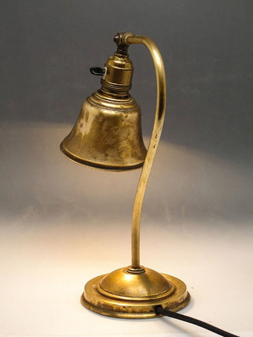 20th Century Art Nouveau Bedside Table Lamp, 1890s – tafellampen, Brass (photo 2 of 12)