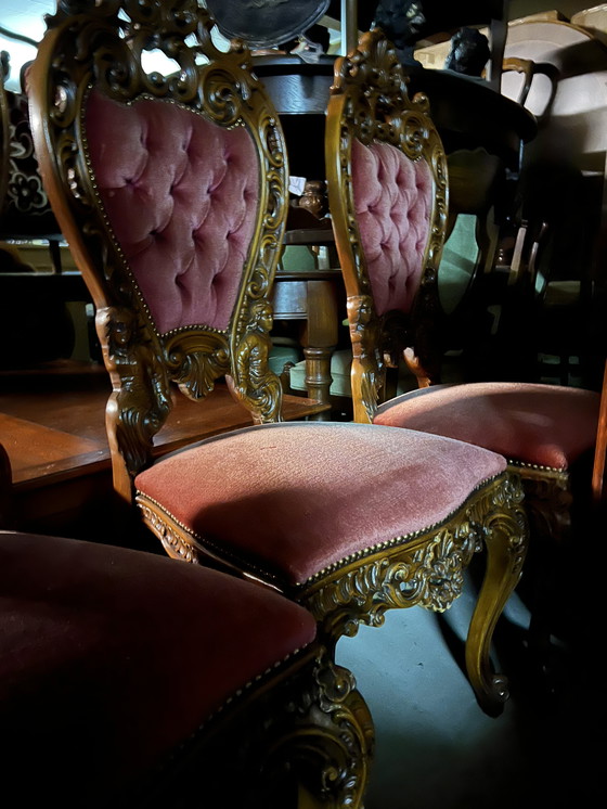 Image 1 of 4 sillas de comedor barrocas italianas