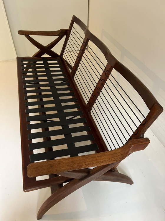Divano Topform Mid-Century Modern – Divani 3 posti, Textile, Wood (photo 6 of 7)