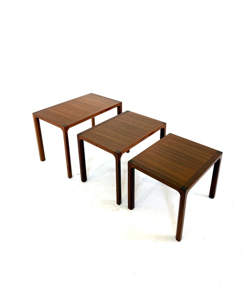 Vintage-Beistelltische aus Teakholz, Kai Kristiansen ‘60