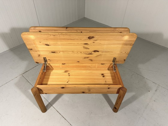Image 1 of Korup Design Solid Pine Bench with Storage Denmark