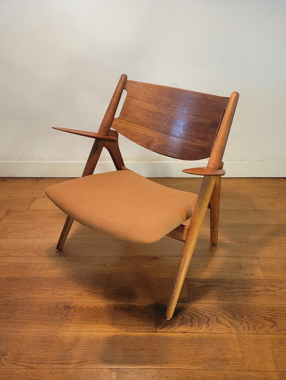 Image 1 of Vintage Ch28 Sawhorse Stoel Van Hans J. Wegner Voor Carl Hansen