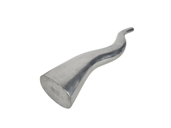 Curva Tall Wiggly Vases - polished aluminum - vase - 2nd half 20th century, Aluminium, Silver (photo 4 of 5)