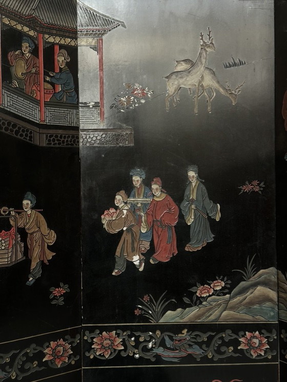 Image 1 of Divisorio cinese in lacca di Coromandel, inizio XX secolo